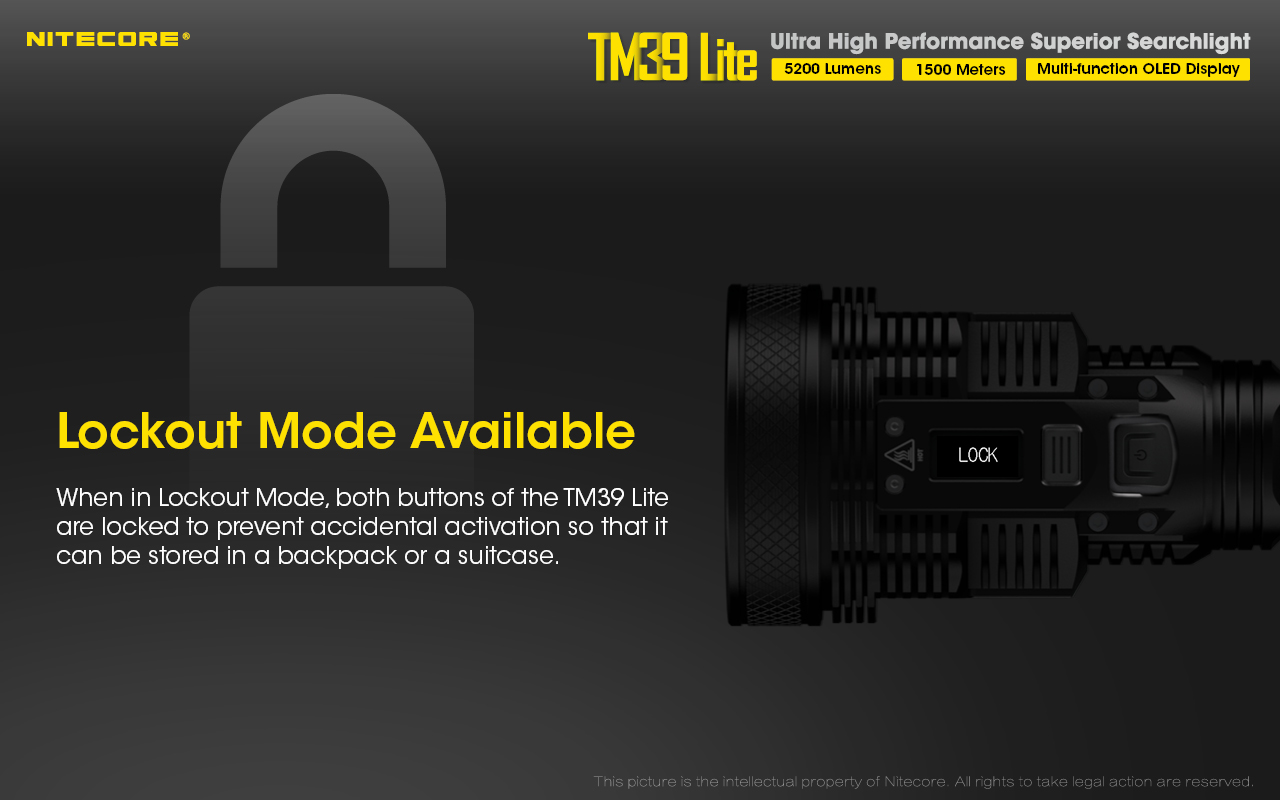 TM39 Lite — caracteristici