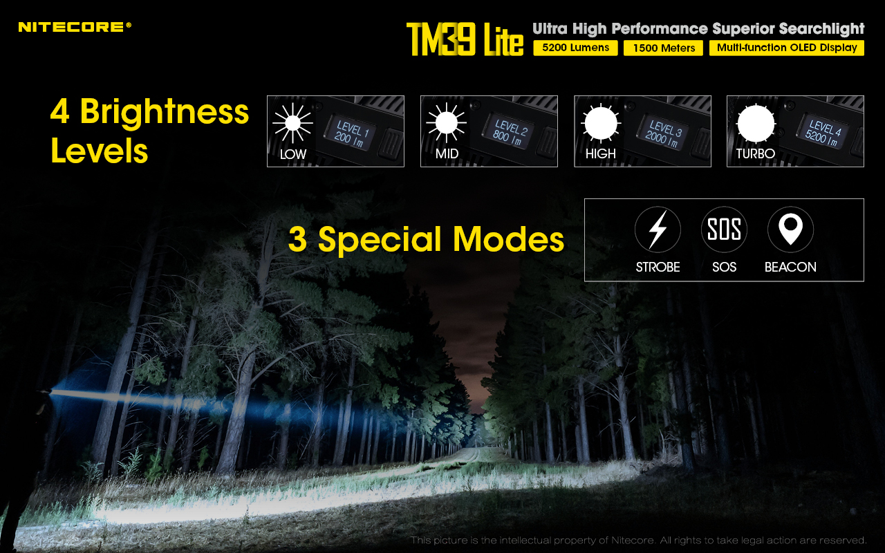 TM39 Lite — caracteristici