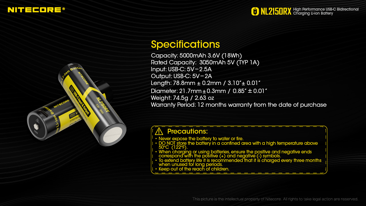 NL2150RX — caracteristici
