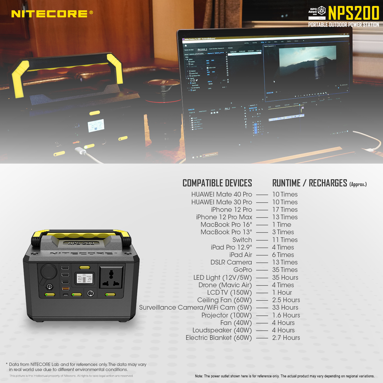 NPS200 — caracteristici