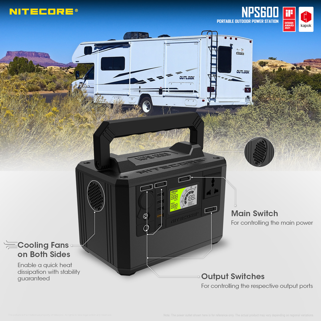 NPS600 — caracteristici
