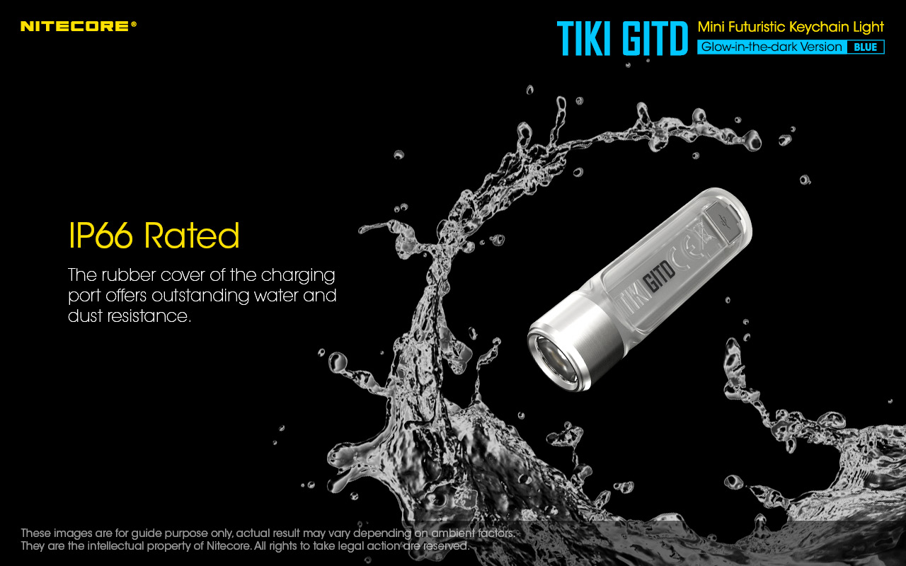 TIKI GITD BLUE — caracteristici
