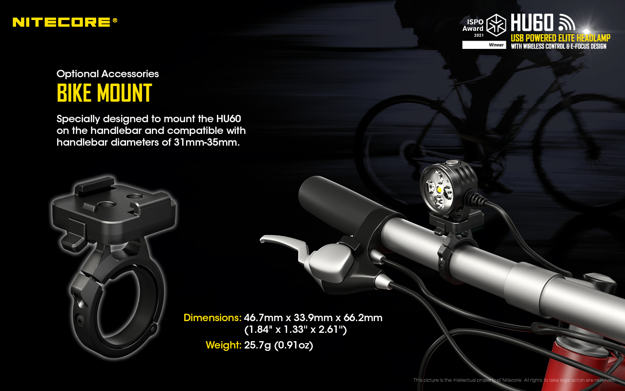Biking Accessories for HU60 — caracteristici