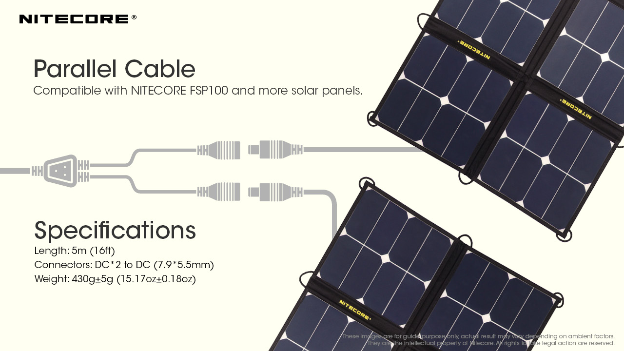 5m Parallel Cable — caracteristici