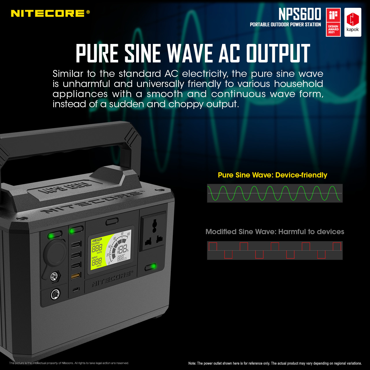 NPS600 — caracteristici