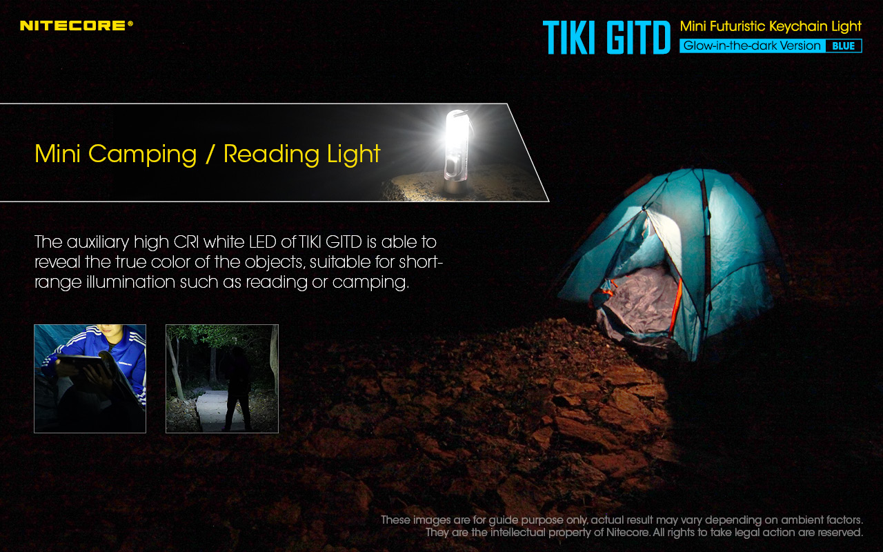 TIKI GITD BLUE — caracteristici