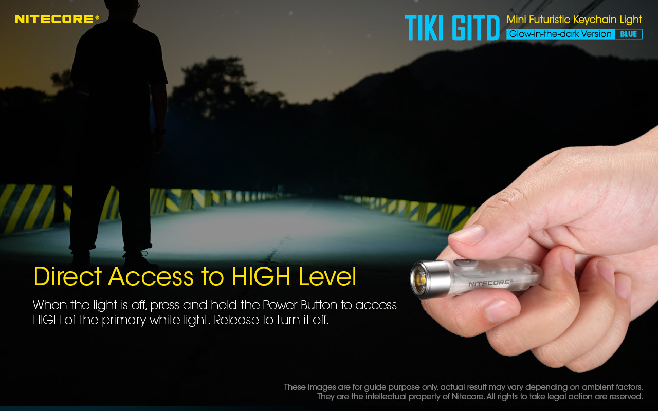 TIKI GITD BLUE — caracteristici