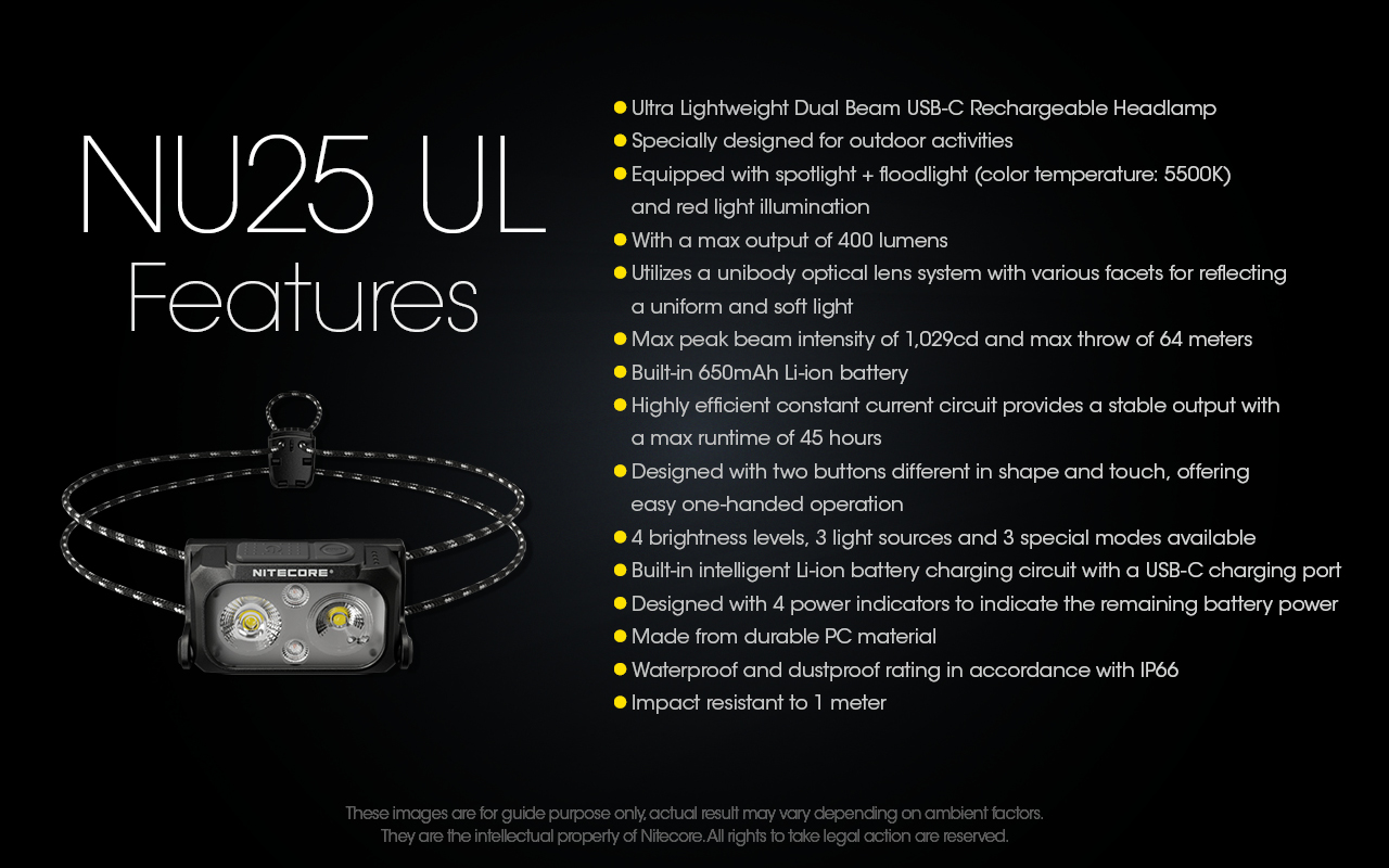 NU25 UL — caracteristici