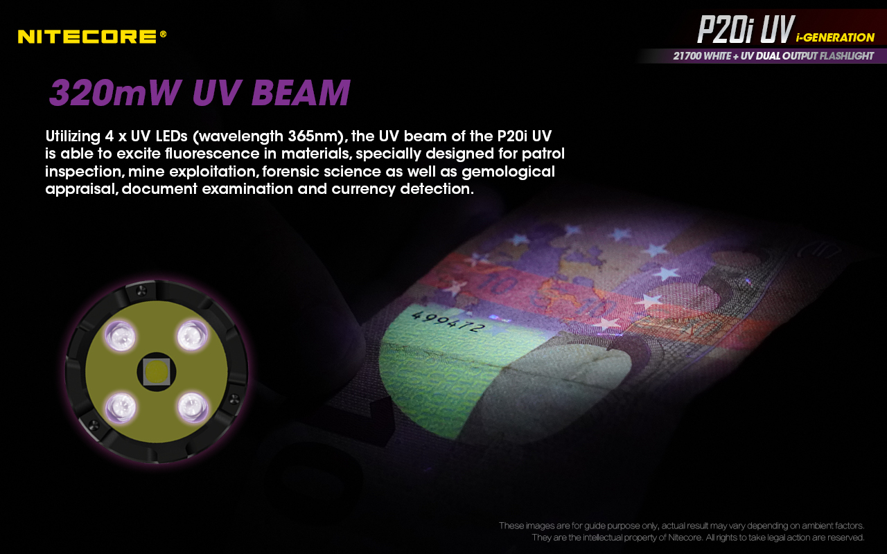 P20i UV — caracteristici