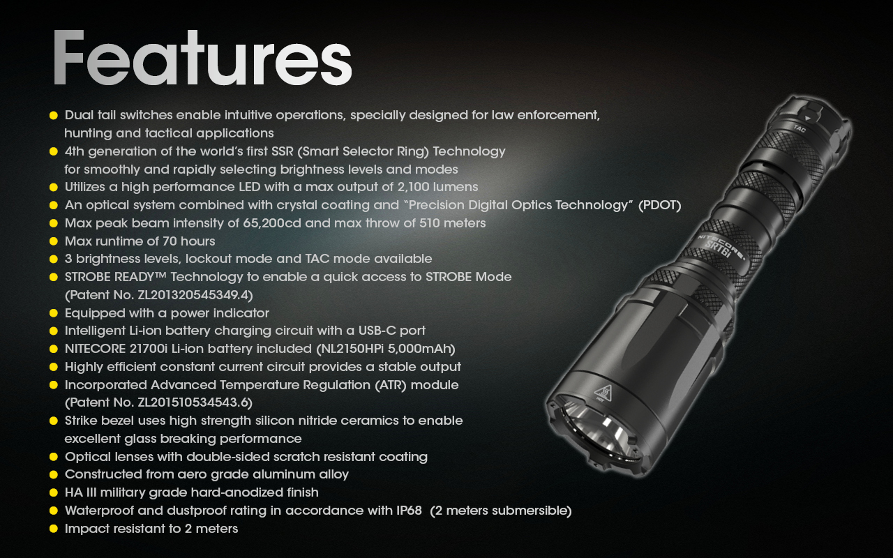 SRT6i — caracteristici