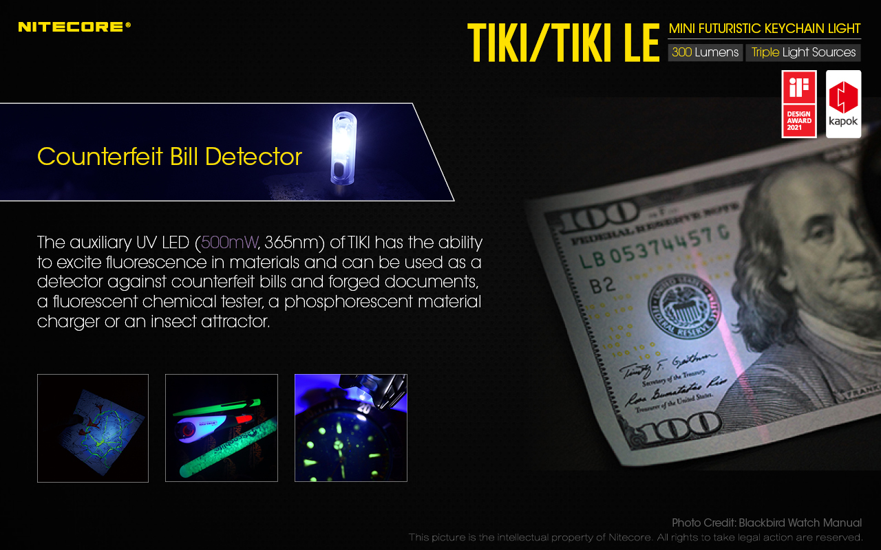 TIKI LE — caracteristici